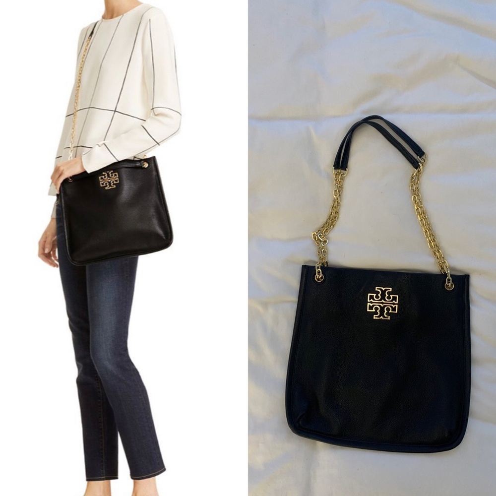 LIKE NEW Tory Burch Britten Swingpack Leather Purse